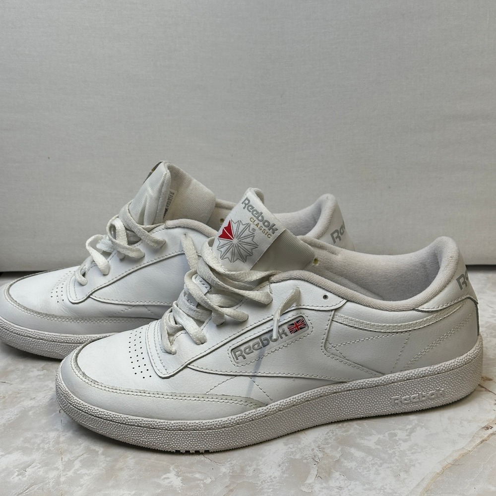 Reebok Club C 85 Leather‎ Sneakers White Men's Size 9.5